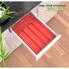 imageUtopia Kitchen Silverware Organizer Bamboo Utensil Drawer Organizer Kitchen Drawer Organizer Silverware Drawer Organizer for Cutlery Utensils ampamp Flatware 5 Compartment Natural Pack of 5Coral