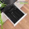 imageUtopia Kitchen Silverware Organizer Bamboo Utensil Drawer Organizer Kitchen Drawer Organizer Silverware Drawer Organizer for Cutlery Utensils ampamp Flatware 5 Compartment Natural Pack of 5Black