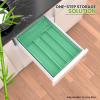 imageUtopia Kitchen Silverware Organizer Bamboo Utensil Drawer Organizer Kitchen Drawer Organizer Silverware Drawer Organizer for Cutlery Utensils ampamp Flatware 5 Compartment Natural Pack of 5Mint