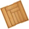 imageUtopia Kitchen Silverware Organizer Expandable Bamboo Utensil Drawer Organizer Kitchen Drawer Organizer Silverware Organizer for Cutlery Utensils Flatware Holder 68 Slots Natural Pack of 5Natural
