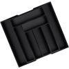 imageUtopia Kitchen Silverware Organizer Expandable Bamboo Utensil Drawer Organizer Kitchen Drawer Organizer Silverware Organizer for Cutlery Utensils Flatware Holder 68 Slots Natural Pack of 5Black