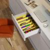 imageUtopia Kitchen Silverware Organizer Expandable Bamboo Utensil Drawer Organizer Kitchen Drawer Organizer Silverware Organizer for Cutlery Utensils Flatware Holder 68 Slots Natural Pack of 5Yellow