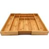 imageUtopia Kitchen Silverware Organizer Expandable Bamboo Utensil Drawer Organizer Kitchen Drawer Organizer Silverware Organizer for Cutlery Utensils Flatware Holder 68 Slots Natural Pack of 5Natural