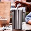 imageUtopia Kitchen Stainless Steel French Press Coffee Maker 32 Oz French Press Tea Maker Camping French Press Coffee Maker Cold Brew Portable Travel Coffee Presses Tea Press Gifts SilverSilver