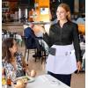 imageUtopia Wear 2 Pack Server Apron with 3 Pockets Waist Apron for Waiter Waitress 12 InchesWhite
