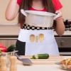 imageUtopia Wear 2 Pack Server Apron with 3 Pockets Waist Apron for Waiter Waitress 12 InchesWhite