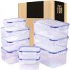 imageUtopia Kitchen 108 Pieces Plastic Food Containers set 54 Containers and 54 Lids Food Storage Containers with Airtight Lids  Reusable ampamp Leftover Food Lunch Boxes  Leak Proof Plastic Container