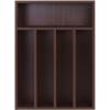 imageUtopia Kitchen Silverware Organizer Bamboo Utensil Drawer Organizer Kitchen Drawer Organizer Silverware Drawer Organizer for Cutlery Utensils ampamp Flatware 5 Compartment Natural Pack of 5Brown