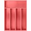 imageUtopia Kitchen Silverware Organizer Bamboo Utensil Drawer Organizer Kitchen Drawer Organizer Silverware Drawer Organizer for Cutlery Utensils ampamp Flatware 5 Compartment Natural Pack of 5Coral