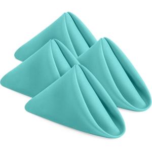 imageUtopia Home 288 Pack White Cloth Napkins 17x17 Inches Polyester Dinner Napkins WashableAqua