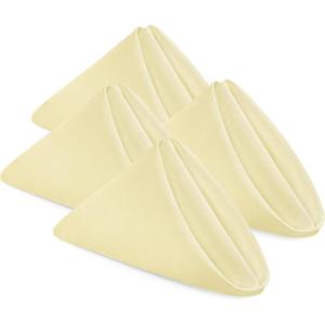 imageUtopia Home 288 Pack White Cloth Napkins 17x17 Inches Polyester Dinner Napkins WashableIvory