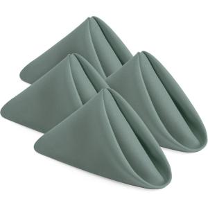 imageUtopia Home 288 Pack White Cloth Napkins 17x17 Inches Polyester Dinner Napkins WashableLight Grey