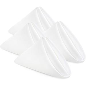 imageUtopia Home 288 Pack White Cloth Napkins 17x17 Inches Polyester Dinner Napkins WashableWhite