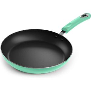 imageUtopia Kitchen 11 Inch Nonstick Frying Pan  Induction Bottom  Aluminum Alloy and Scratch Resistant Body  Riveted Handle GreyBlack Pack of 4GreenBlack
