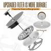 imageUtopia Kitchen French Press Coffee Maker 50Oz Double Wall Insulated Stainless Steel with 4Level Filtration system Includes 2 Extra Filters RustFree Silver  Pack of 6