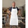 imageUtopia Kitchen Unisex Bib Apron Adjustable with 2 Pockets  Pack of 60
