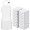 imageUtopia Kitchen Unisex Bib Apron Adjustable with 2 Pockets  Pack of 60