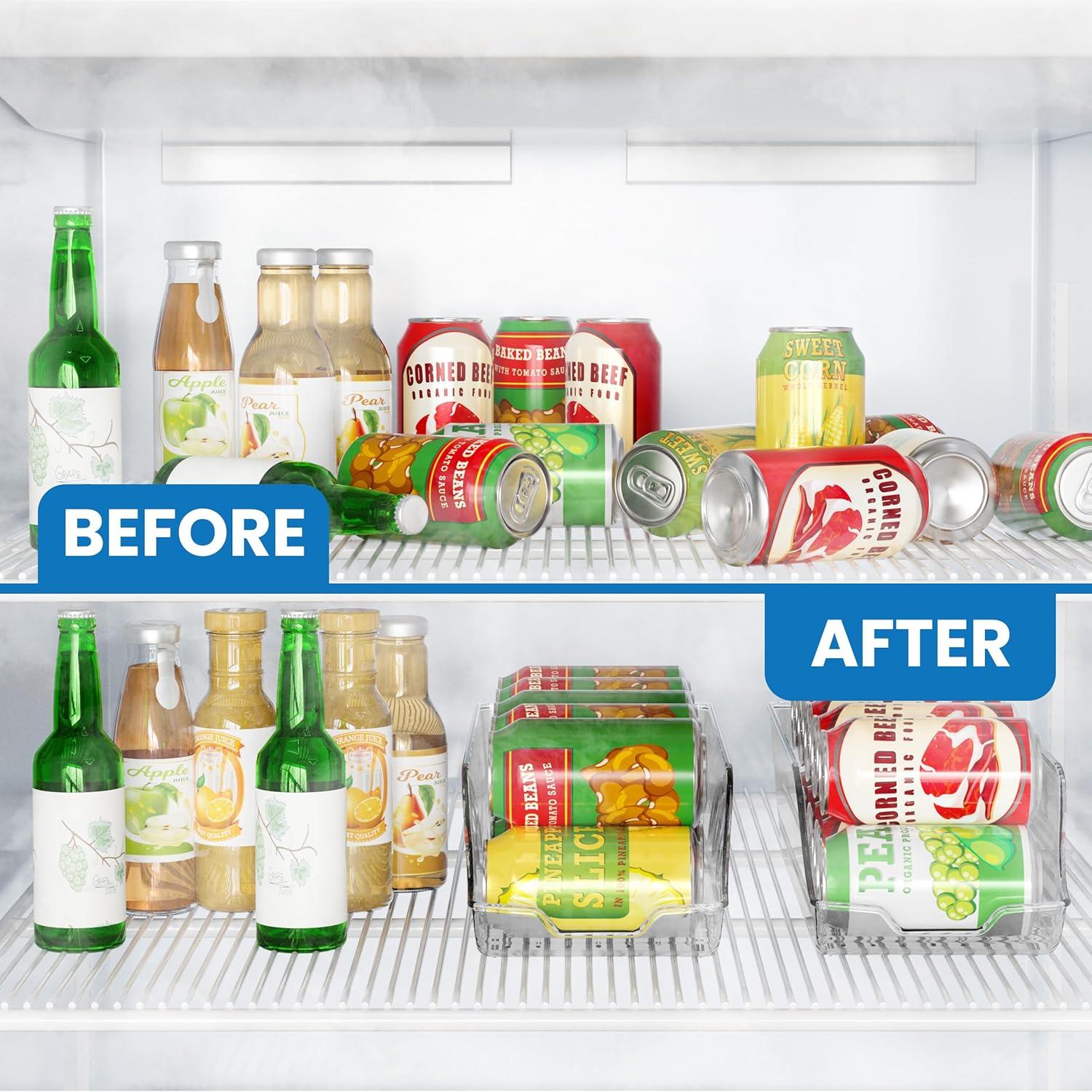 imageUtopia Kitchen Caddy Can Organizer For Pantry Pack of 1  Soda Can Storage Organizer Pantry Fridge ampamp Freezer Organization  Holds Food ampamp Soup Can Grey