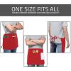 imageUtopia Wear 96 Pack Server Apron with 3 Pockets Waist Apron for Waiter Waitress 12 Inches Red