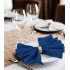 imageUtopia Home 24 Pack Royal Blue Cloth Napkins 17x17 Inches 100 Polyester Hemmed Edges Washable and Reusable Ideal for Parties Weddings and DinnersRoyal Blue