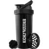 imageKICHLY Shaker Bottle 32 Pack  28 Ounce Plastic Protein Shaker Bottle for Pre ampamp Post workout with Twist ampamp Lock Protein Box Storage Black