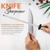 image:imageUtopia Kitchen 10 Inch Honing Steel Knife Sharpening Steel Sharpening Rod BlackBlack