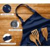 image:imageUtopia Kitchen 10 Pack Bib Apron Adjustable with 2 Pockets Water and Oil Resistant Cooking Kitchen Chef Apron for Women MenNavy