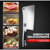 image:imageUtopia Kitchen 7 inch Cleaver Knife Stainless Steel Chef Butcher Knives for Meat Vegetable Multipurpose Kitchen Chef Knife Chopping BoneBlack