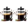 image:imageUtopia Kitchen French Press Espresso and Tea Maker with Triple Filters Stainless Steel Plunger and Heat Resistant Borosilicate Glass Aqua 34oz Pack of 1Black