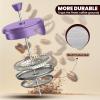 image:imageUtopia Kitchen French Press Espresso and Tea Maker with Triple Filters Stainless Steel Plunger and Heat Resistant Borosilicate Glass Aqua 34oz Pack of 1Plum
