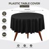 image:imageUtopia Kitchen Plastic Table Cloth Disposable 12 Pack  54x108 Inch Birthday Rectangle Tablecloth Waterproof Stain Resistant Party Table CoverBlack