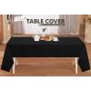 image:imageUtopia Kitchen Plastic Table Cloth Disposable 12 Pack  54x108 Inch Birthday Rectangle Tablecloth Waterproof Stain Resistant Party Table CoverBlack