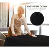 image:imageUtopia Kitchen Plastic Table Cloth Disposable 12 Pack  54x108 Inch Birthday Rectangle Tablecloth Waterproof Stain Resistant Party Table CoverBlack