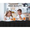 image:imageUtopia Kitchen Plastic Table Cloth Disposable 12 Pack  54x108 Inch Birthday Rectangle Tablecloth Waterproof Stain Resistant Party Table CoverBlack