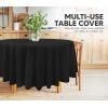 image:imageUtopia Kitchen Plastic Table Cloth Disposable 12 Pack  54x108 Inch Birthday Rectangle Tablecloth Waterproof Stain Resistant Party Table CoverBlack