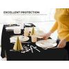 image:imageUtopia Kitchen Plastic Table Cloth Disposable 12 Pack  54x108 Inch Birthday Rectangle Tablecloth Waterproof Stain Resistant Party Table CoverBlack