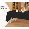 image:imageUtopia Kitchen Plastic Table Cloth Disposable 12 Pack  54x108 Inch Birthday Rectangle Tablecloth Waterproof Stain Resistant Party Table CoverBlack