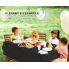 image:imageUtopia Kitchen Plastic Table Cloth Disposable 12 Pack  54x108 Inch Birthday Rectangle Tablecloth Waterproof Stain Resistant Party Table CoverBlack