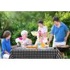 image:imageUtopia Kitchen Plastic Table Cloth Disposable 12 Pack  54x108 Inch Birthday Rectangle Tablecloth Waterproof Stain Resistant Party Table CoverBlack Check