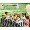 image:imageUtopia Kitchen Plastic Table Cloth Disposable 12 Pack  54x108 Inch Birthday Rectangle Tablecloth Waterproof Stain Resistant Party Table CoverBlack Check