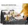 image:imageUtopia Kitchen Plastic Table Cloth Disposable 12 Pack  54x108 Inch Birthday Rectangle Tablecloth Waterproof Stain Resistant Party Table CoverBlack Check