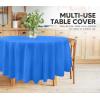 image:imageUtopia Kitchen Plastic Table Cloth Disposable 12 Pack  54x108 Inch Birthday Rectangle Tablecloth Waterproof Stain Resistant Party Table CoverBlue