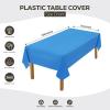 image:imageUtopia Kitchen Plastic Table Cloth Disposable 12 Pack  54x108 Inch Birthday Rectangle Tablecloth Waterproof Stain Resistant Party Table CoverBlue