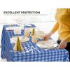image:imageUtopia Kitchen Plastic Table Cloth Disposable 12 Pack  54x108 Inch Birthday Rectangle Tablecloth Waterproof Stain Resistant Party Table CoverBlue Check