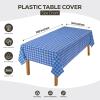 image:imageUtopia Kitchen Plastic Table Cloth Disposable 12 Pack  54x108 Inch Birthday Rectangle Tablecloth Waterproof Stain Resistant Party Table CoverBlue Check