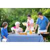 image:imageUtopia Kitchen Plastic Table Cloth Disposable 12 Pack  54x108 Inch Birthday Rectangle Tablecloth Waterproof Stain Resistant Party Table CoverBlue Check