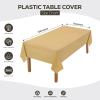 image:imageUtopia Kitchen Plastic Table Cloth Disposable 12 Pack  54x108 Inch Birthday Rectangle Tablecloth Waterproof Stain Resistant Party Table CoverGold