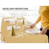 image:imageUtopia Kitchen Plastic Table Cloth Disposable 12 Pack  54x108 Inch Birthday Rectangle Tablecloth Waterproof Stain Resistant Party Table CoverGold