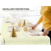 image:imageUtopia Kitchen Plastic Table Cloth Disposable 12 Pack  54x108 Inch Birthday Rectangle Tablecloth Waterproof Stain Resistant Party Table CoverIvory