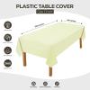 image:imageUtopia Kitchen Plastic Table Cloth Disposable 12 Pack  54x108 Inch Birthday Rectangle Tablecloth Waterproof Stain Resistant Party Table CoverIvory